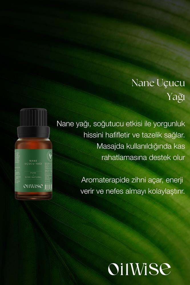 Oilwise Ferahlatıcı ve Tazeleyici Nane Uçucu Yağı 10 ml