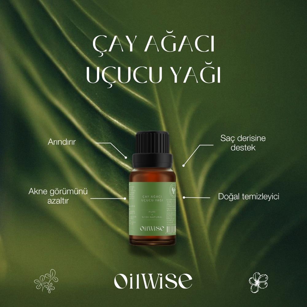 Oilwise Temizleyici ve Yenileyici Çay Ağacı Uçucu Yağı 10 ml