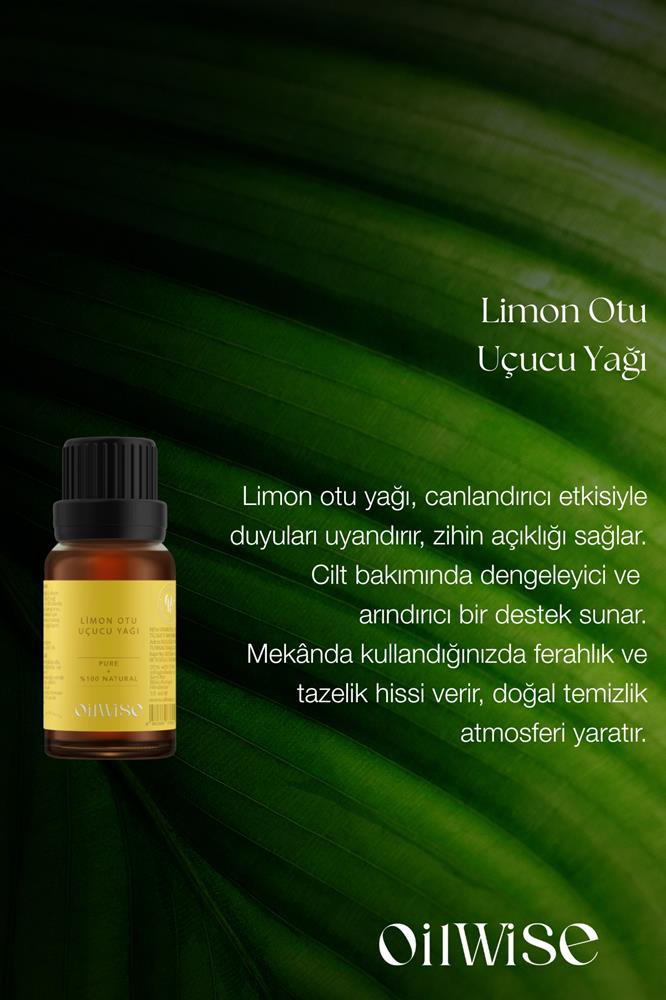 Oilwise Rahatlatıcı ve Dengeleyici Limon Otu Uçucu Yağı 10 ml