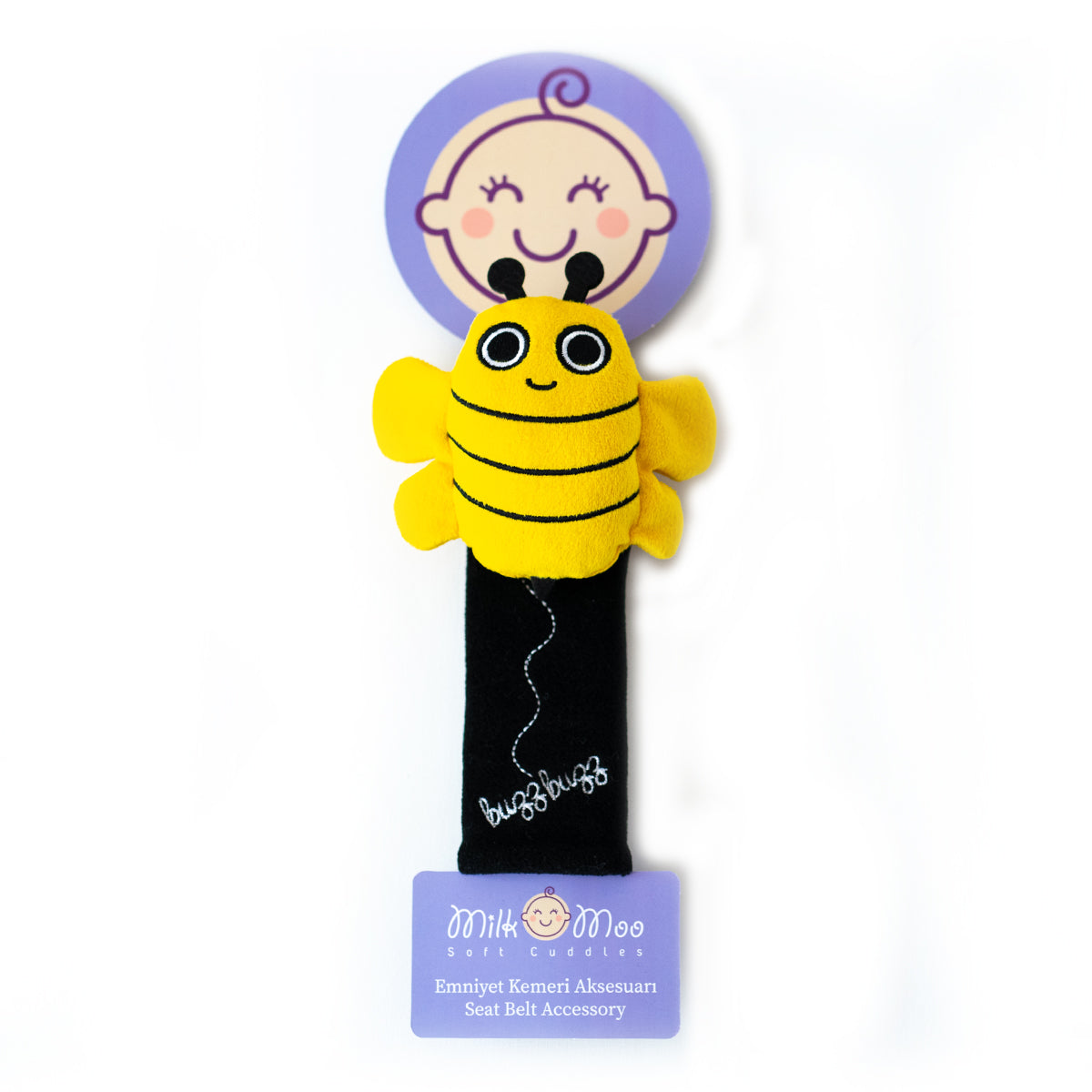 Milk&Moo Çocuk Emniyet Kemeri Aksesuarı Arı Vız Vız