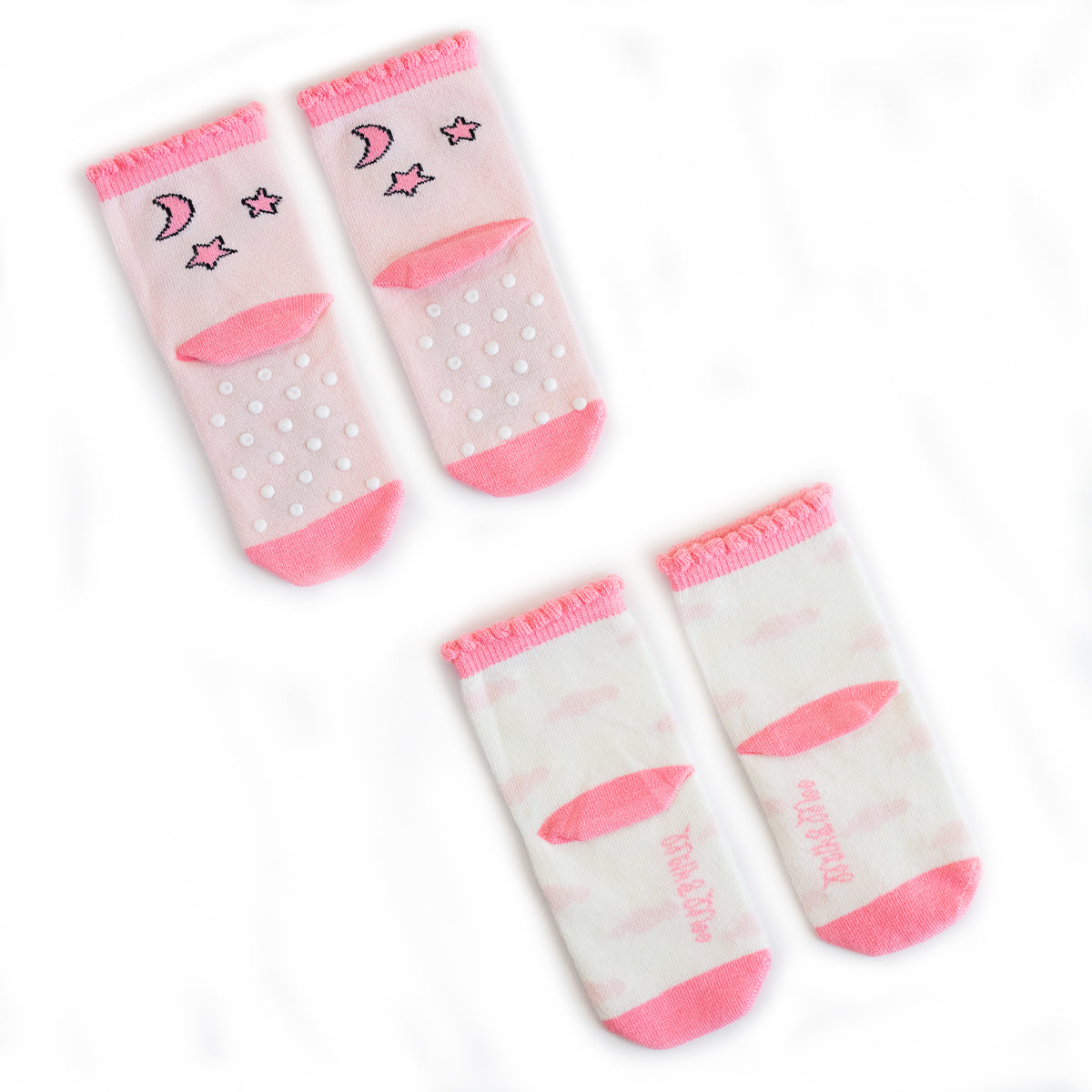 Milk&Moo Bebek Çorabı 4'lü Set Arı Vız Vız ile Çançin 0-12