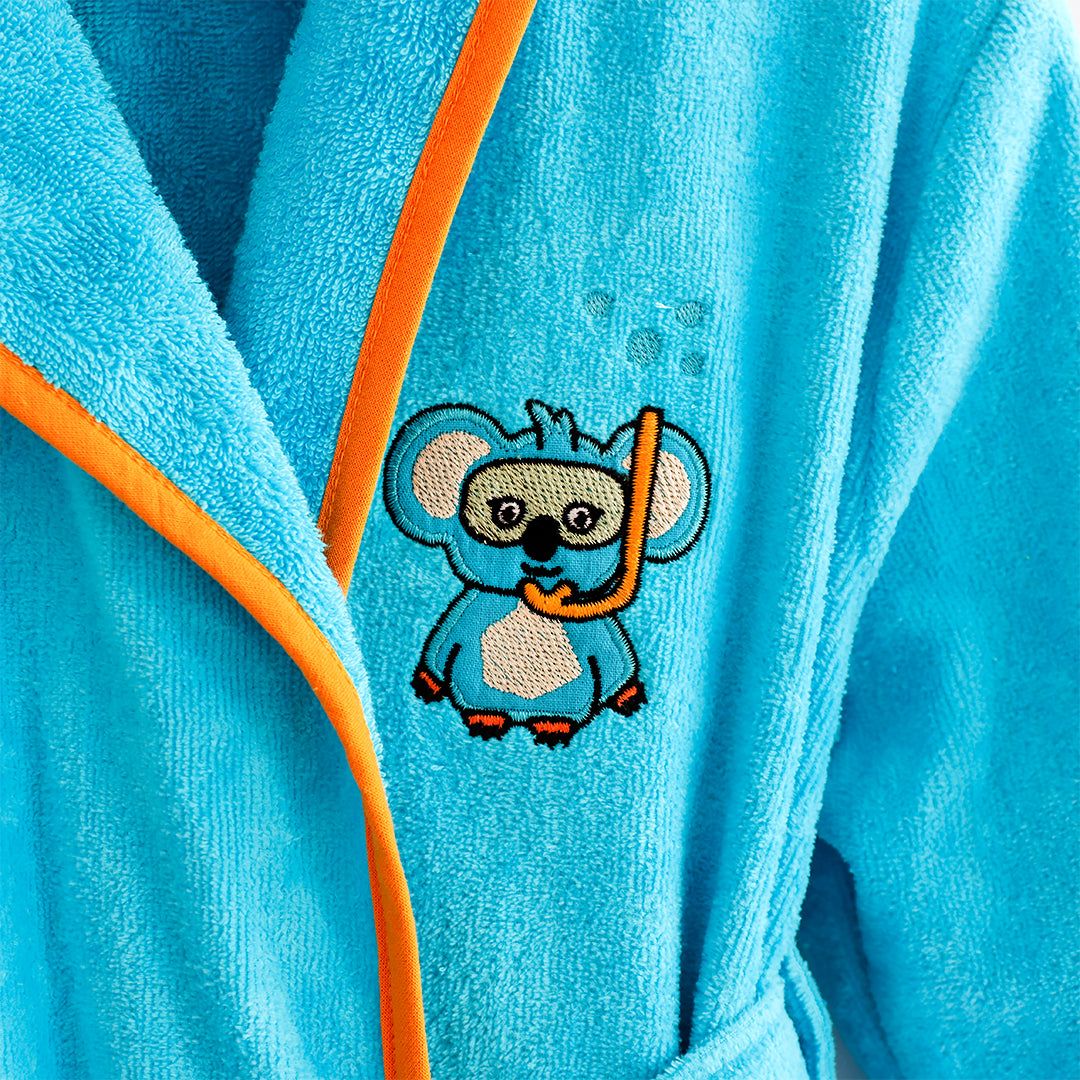 Milk&Moo Kadife Çocuk Bornoz Cool  Koala  5-6 yaş