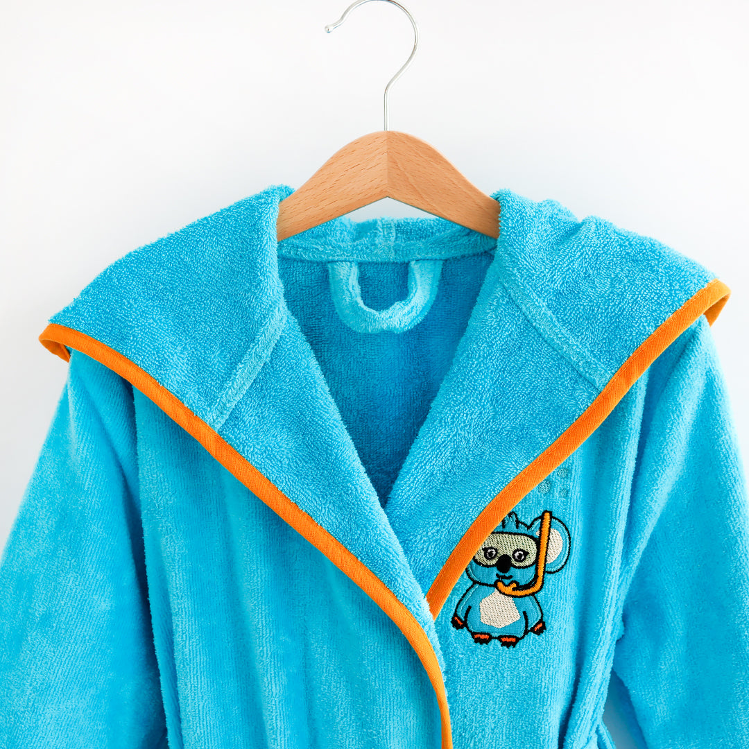 Milk&Moo Kadife Çocuk Bornoz Cool  Koala  5-6 yaş
