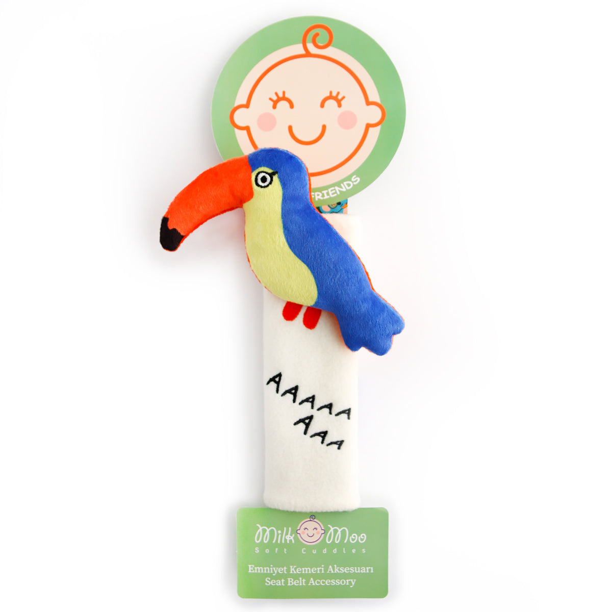 Milk&Moo Çocuk Emniyet Kemeri Aksesuarı Uçan Tukan