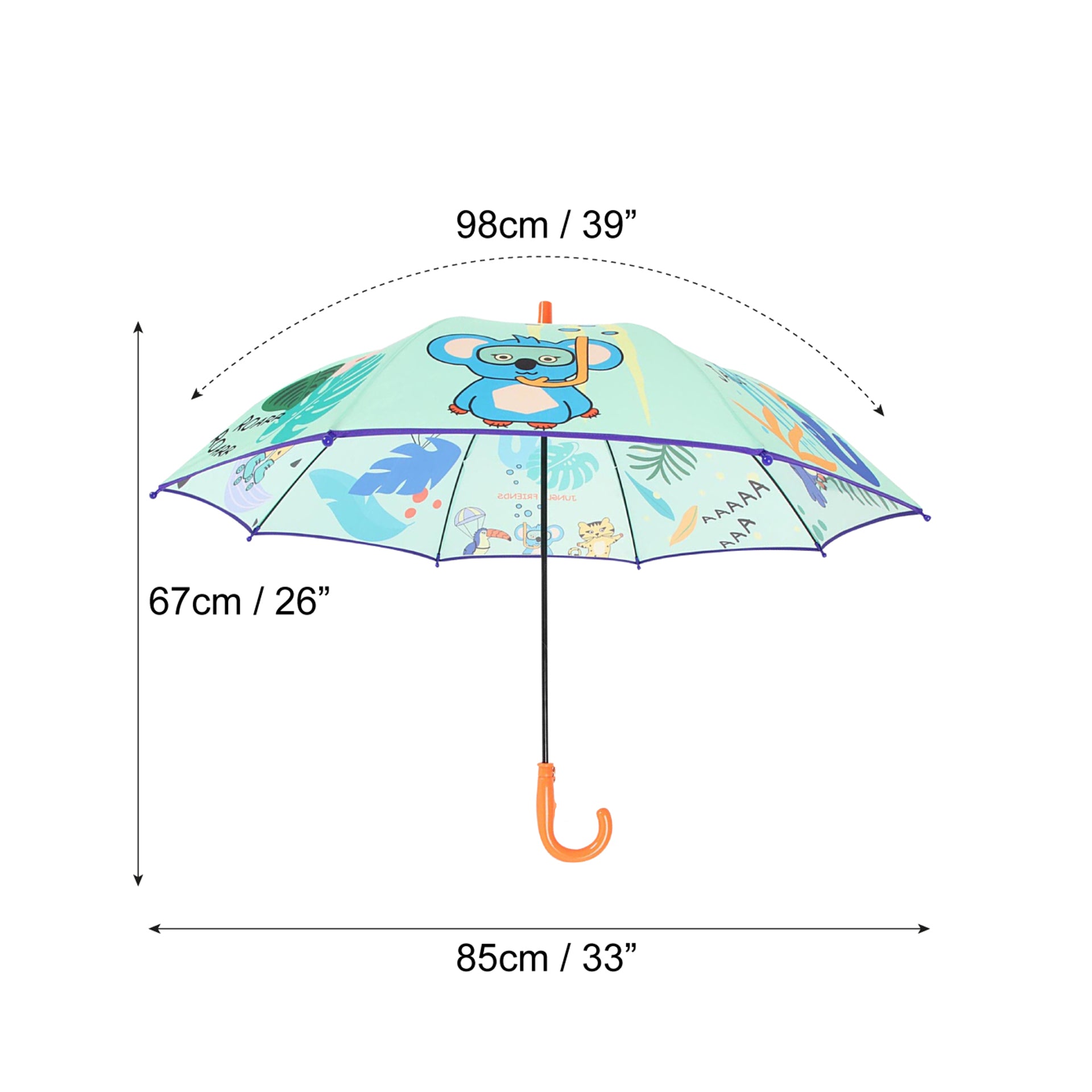 Milk&Moo Jungle Friends Çocuk Şemsiyesi Unisex