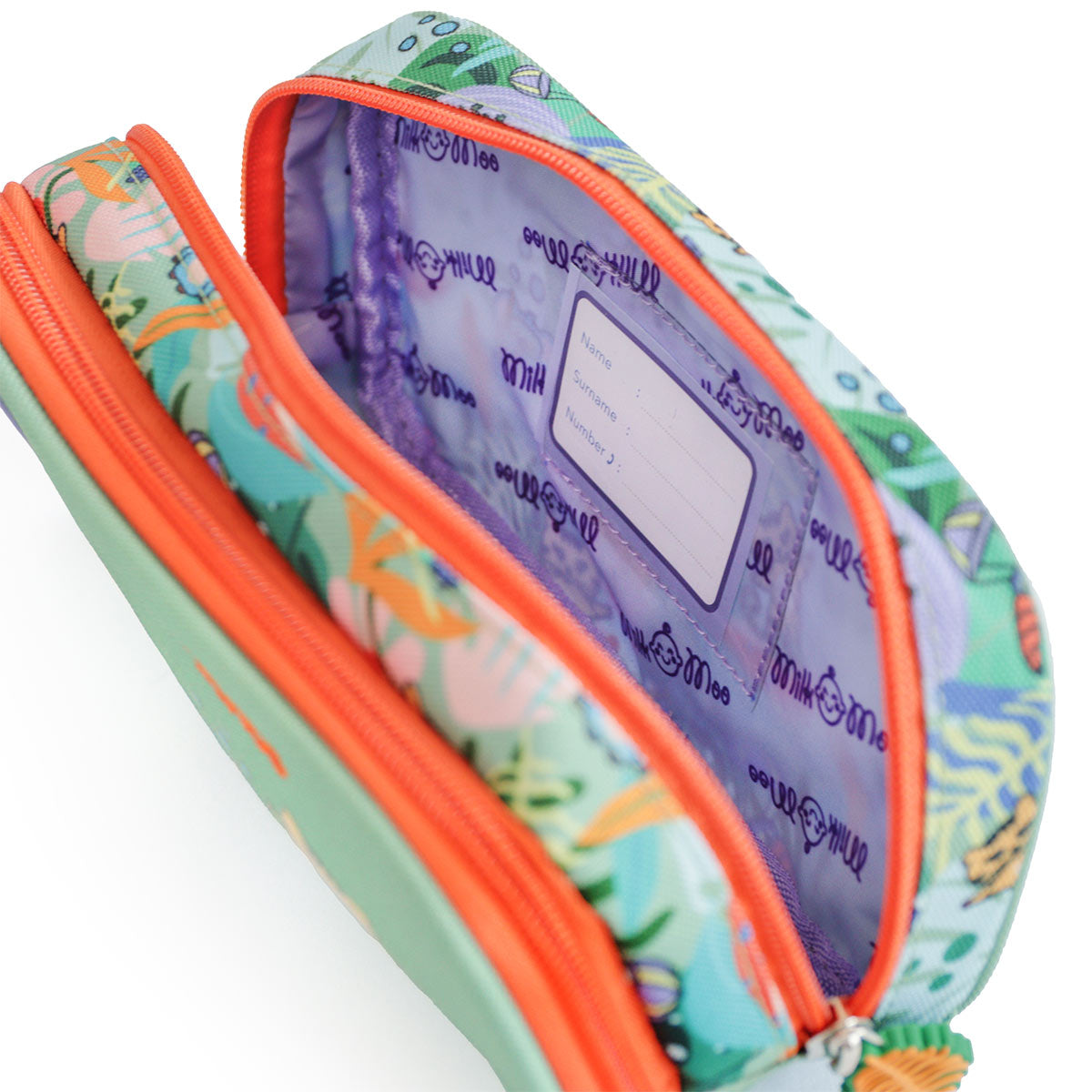 Milk&Moo Çift Bölmeli Kalem Kutusu Jungle Friends