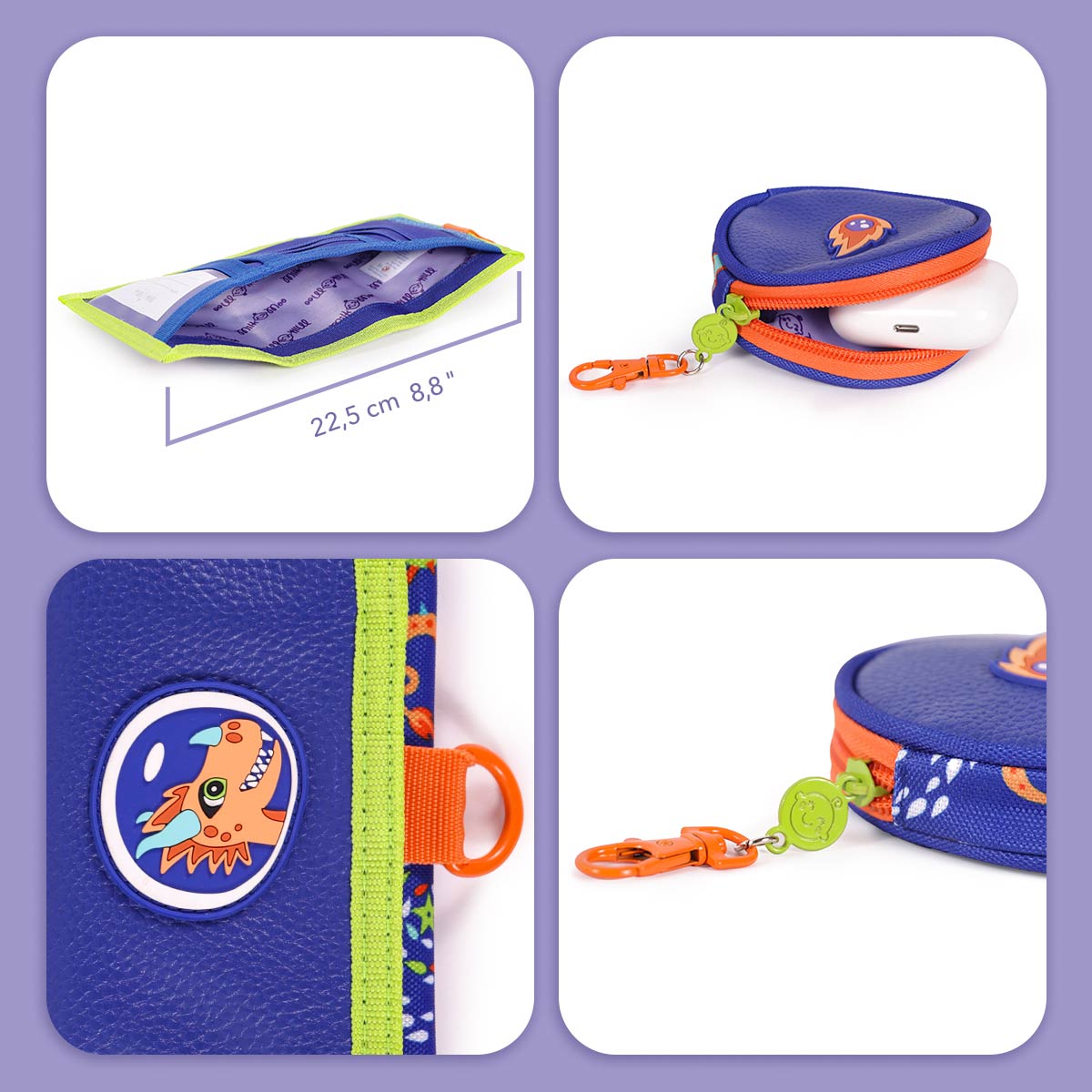 Milk&Moo Ponix Çocuk Cüzdanı ve Bozuk Para Çantası