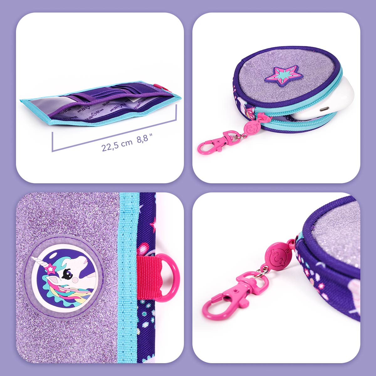 Milk&Moo Ayris Çocuk Cüzdanı ve Bozuk Para Çantası