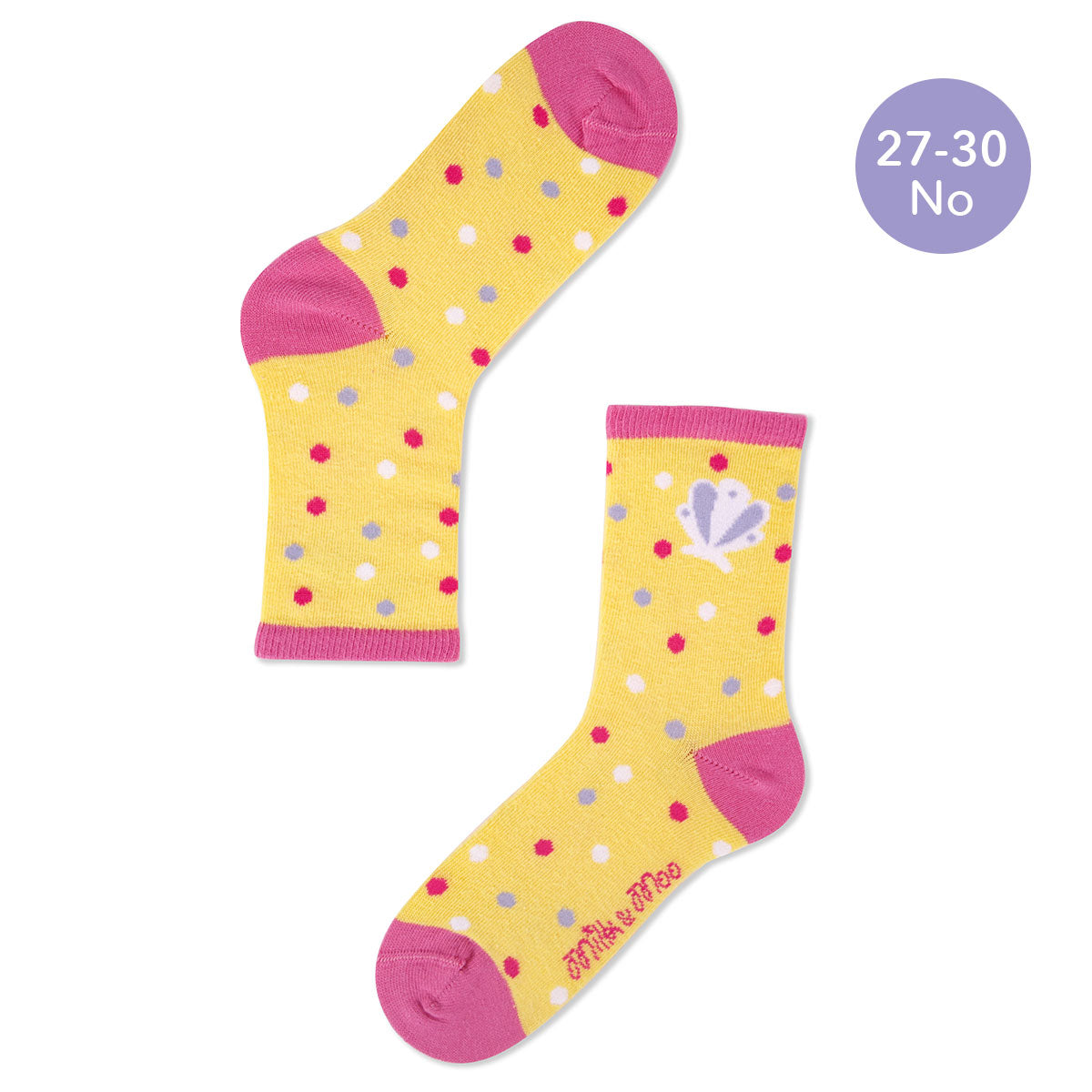 Milk&Moo Pırıltılı Deniz Kızı Çocuk 5'li Çorap Seti, Beden 27-30, Yumuşak ve Cilt Dostu