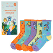 Milk&Moo Jungle Friends Çocuk 5'li Çorap Seti, Beden 27-30, Yumuşak ve Dayanıklı Kumaş
