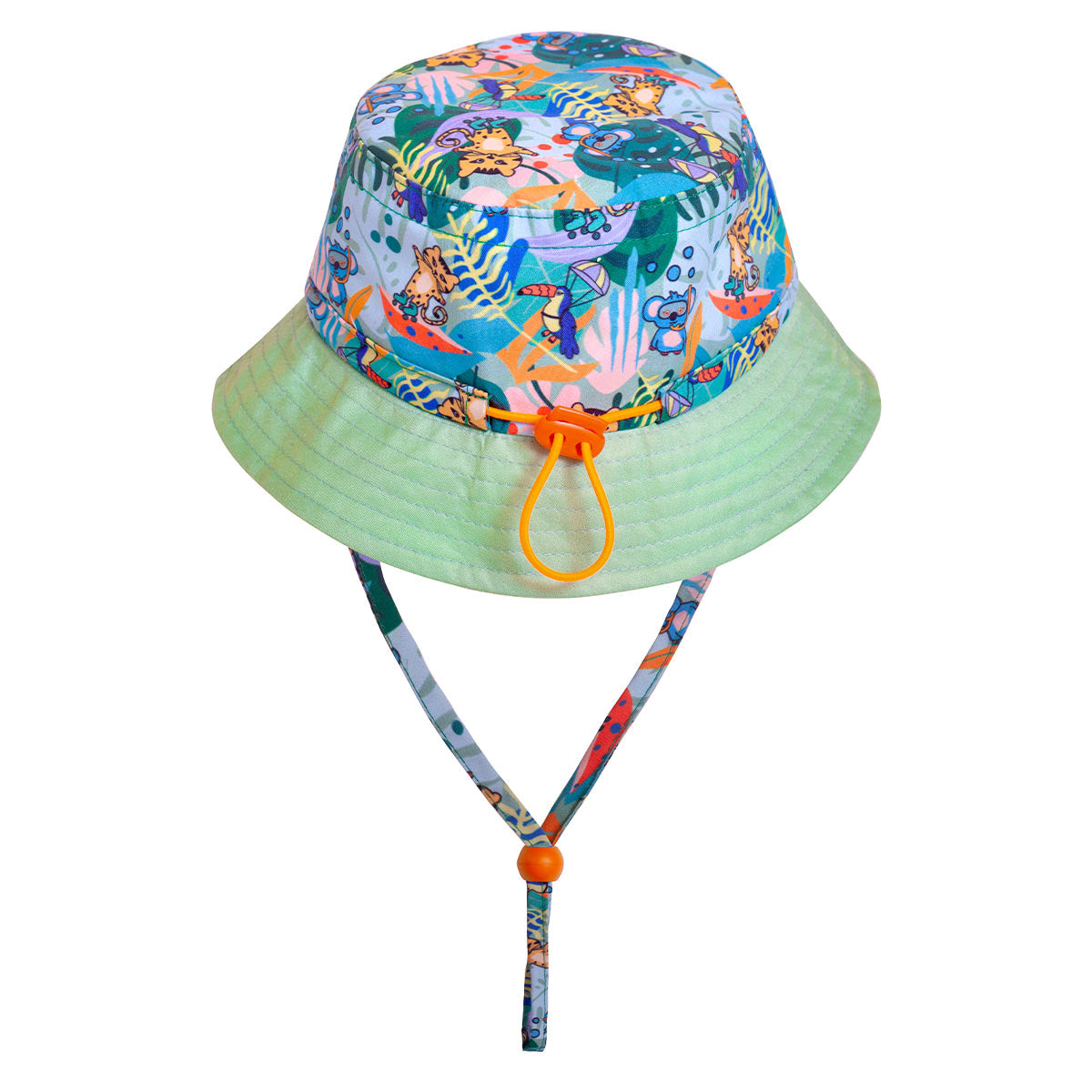 Milk&Moo Jungle Friends Ayarlanabilir Yazlık Bebek Şapkası 0-18 Ay