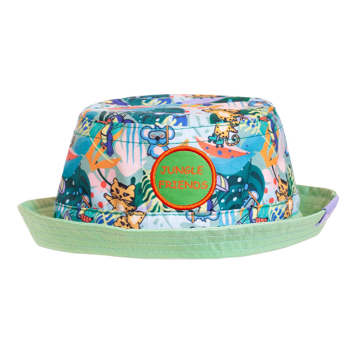 Milk&Moo Jungle Friends Ayarlanabilir Yazlık Bebek Şapkası 0-18 Ay