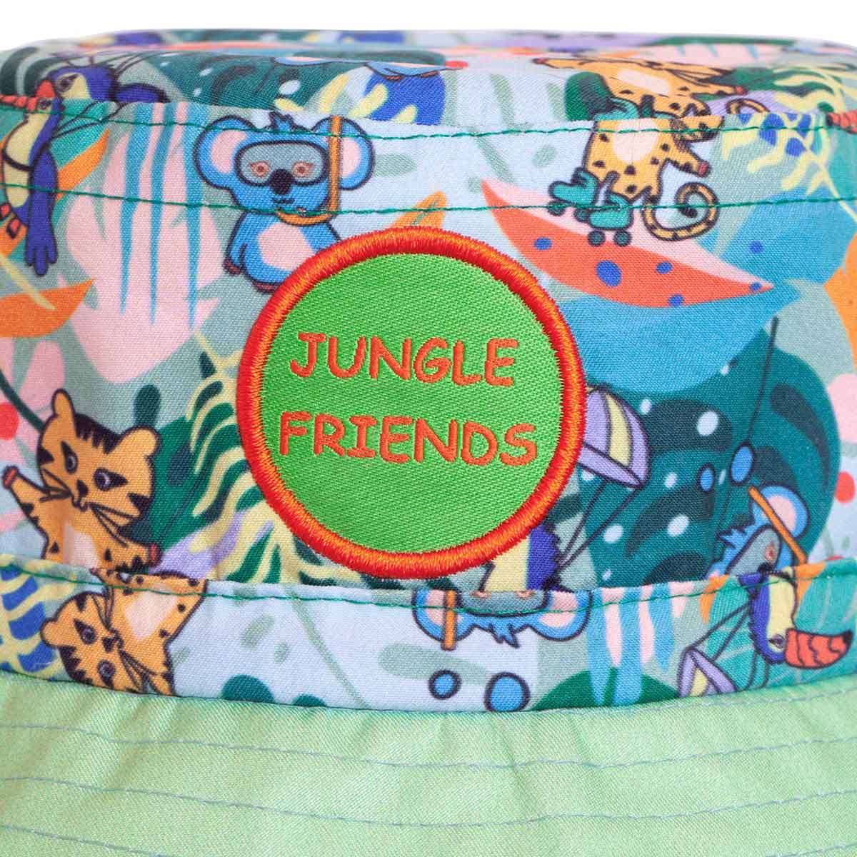 Milk&Moo Jungle Friends Ayarlanabilir Yazlık Bebek Şapkası 0-18 Ay