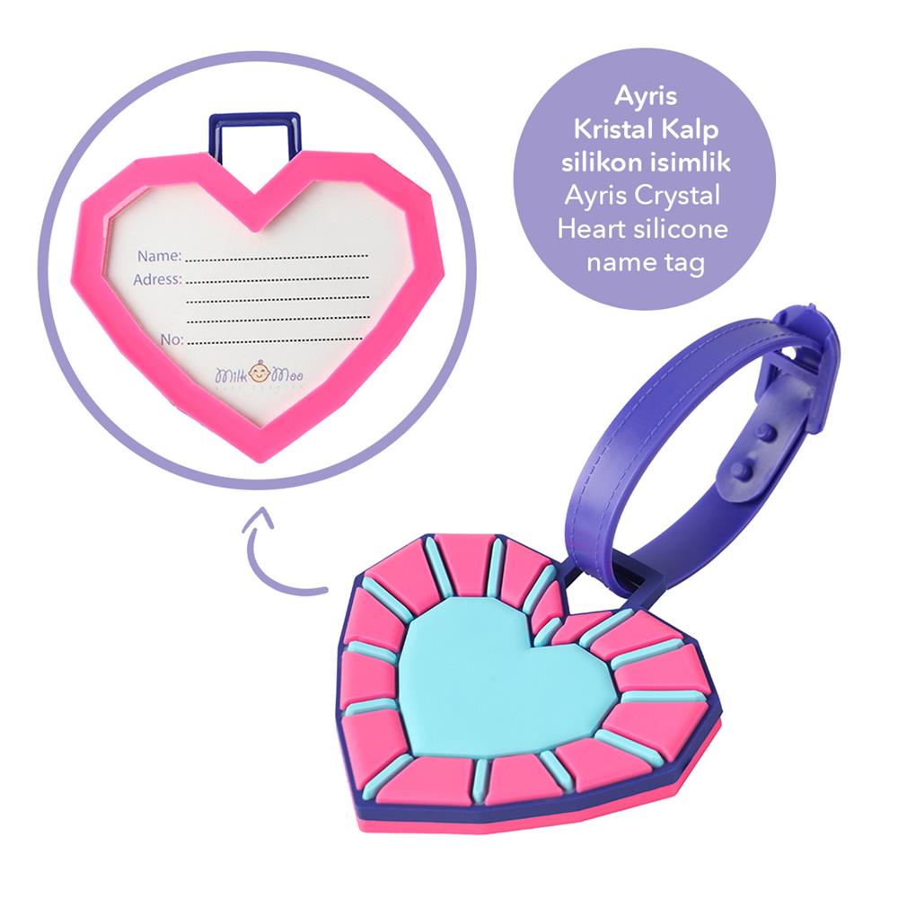 Milk&Moo Renkli Işıklı Tekerlekli Çekçekli Çocuk Valiz 3D Ayris Tasarımlı