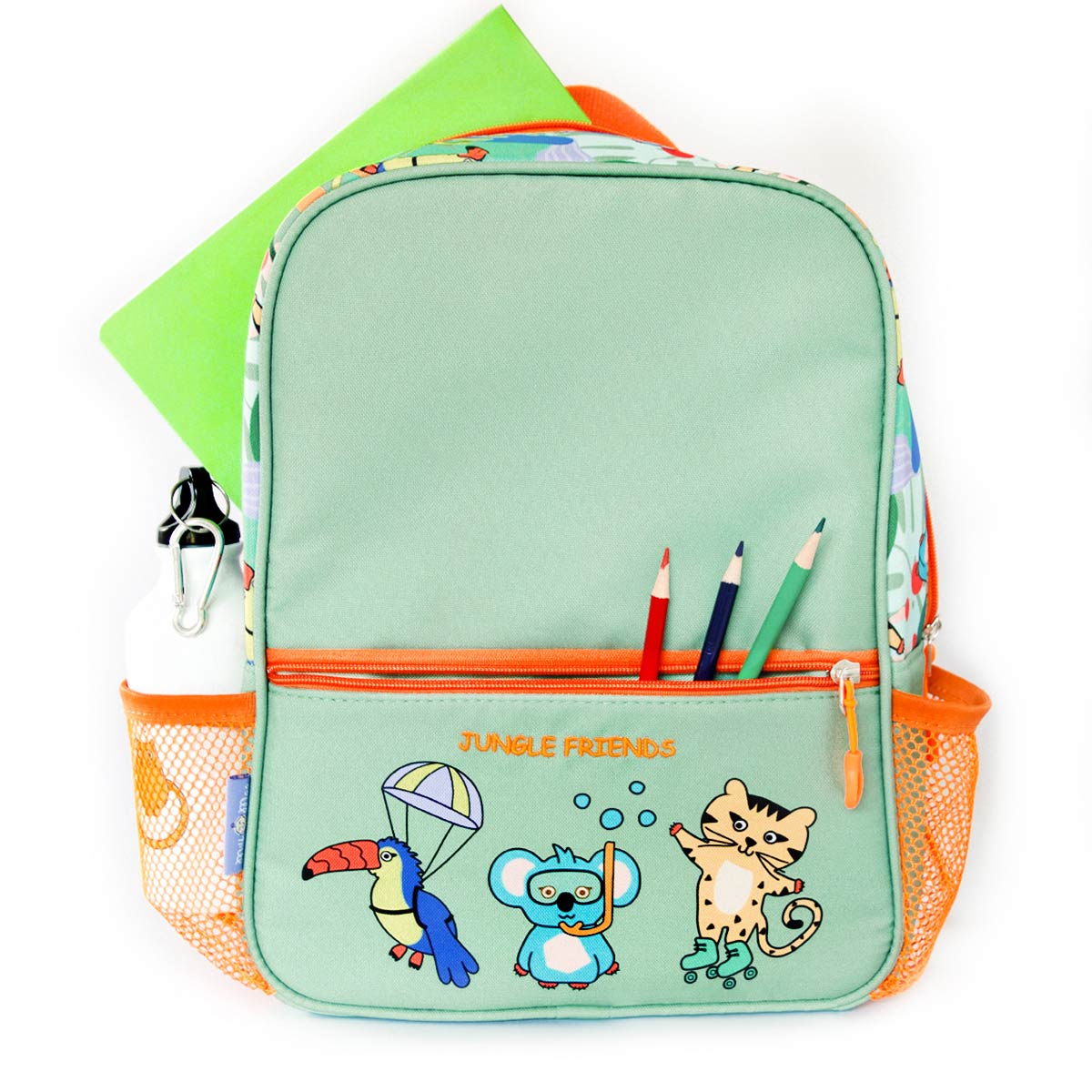 Milk&Moo Çocuk Sırt Çantası ve Binilebilir Valiz Seti Jungle Friends