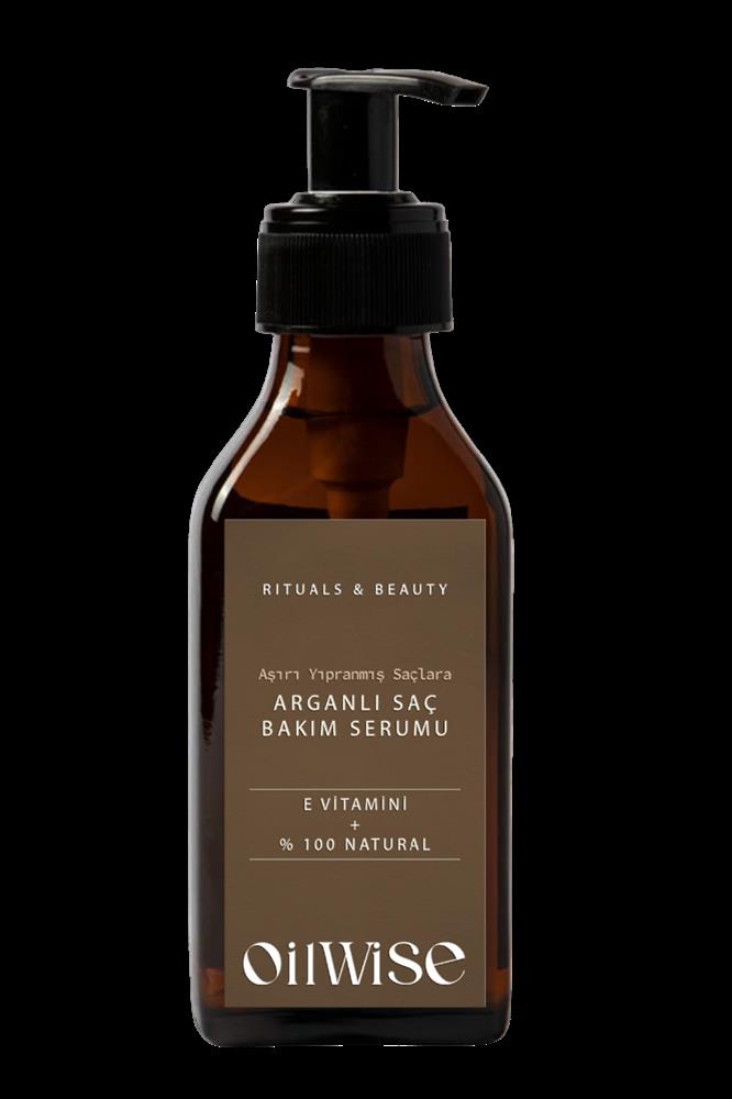 Oilwise Yıpranmış Saçlara Özel Nemlendirici ve Besleyici Arganlı Saç Serumu 100 ml
