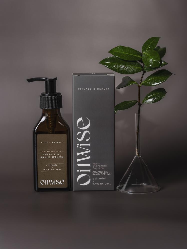 Oilwise Yıpranmış Saçlara Özel Nemlendirici ve Besleyici Arganlı Saç Serumu 100 ml