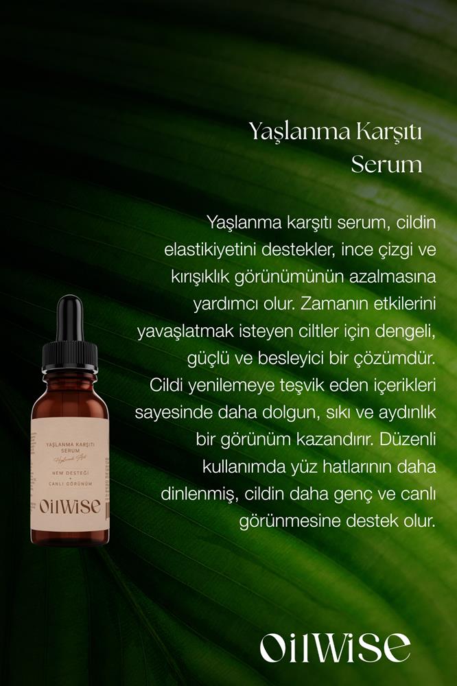 Oilwise Hyalüronik Asit Kırışıklık ve Yaşlanma Karşıtı Serum 30 ml