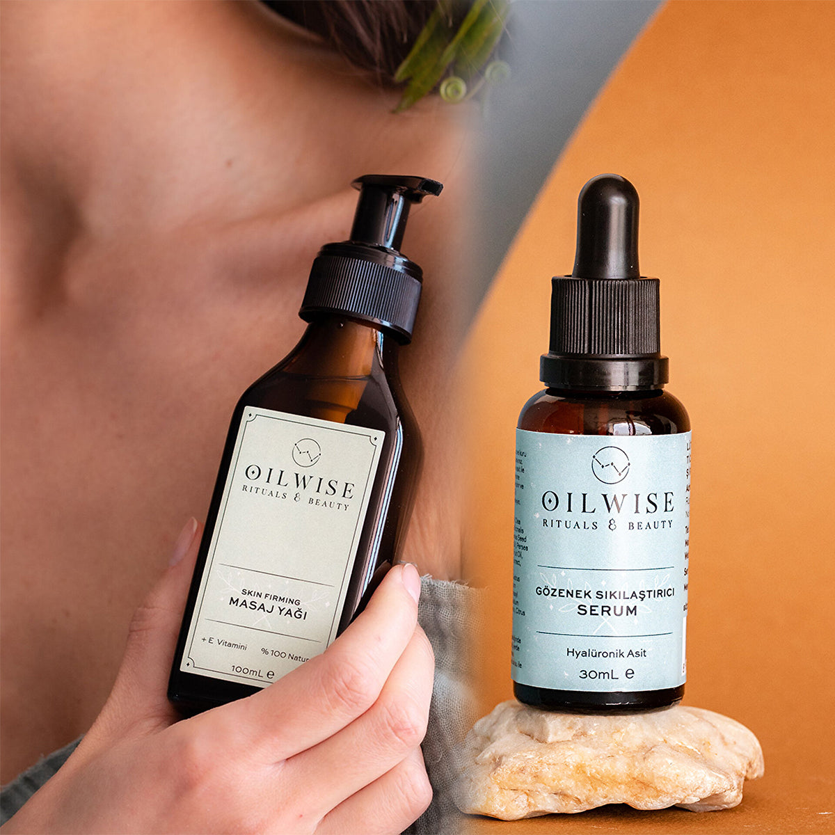 Oilwise Skin Firming Selülit Karşıtı Masaj Yağı & Gözenek Sıkılaştırıcı Serum Seti