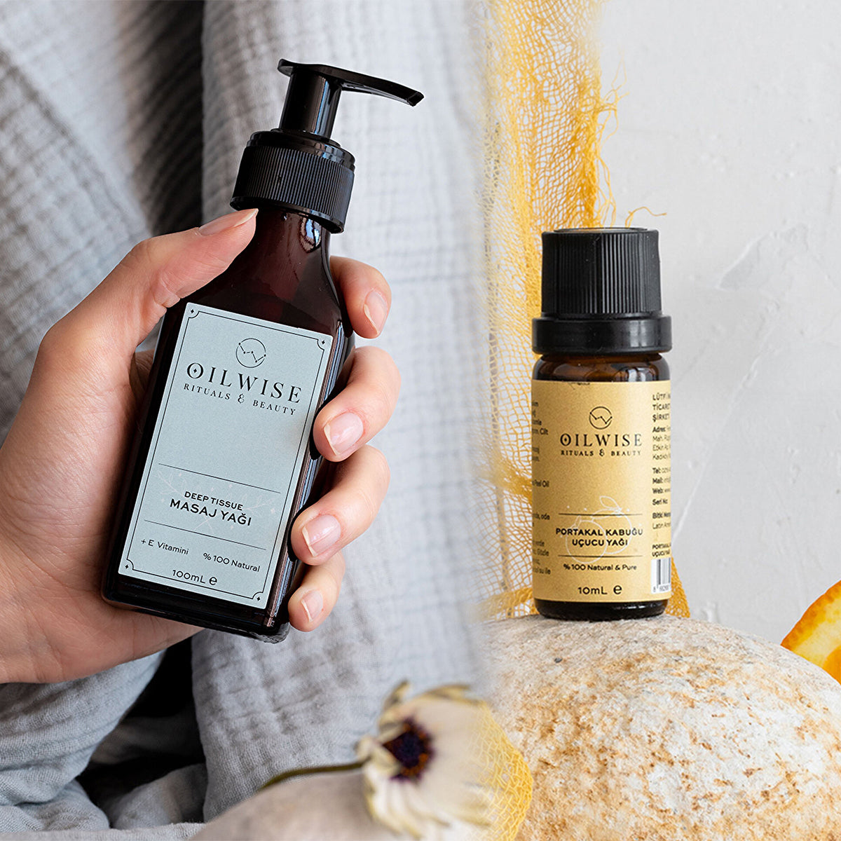 Oilwise Deep Tissue Masaj Yağı & Portakal Kabuğu Yağı Seti
