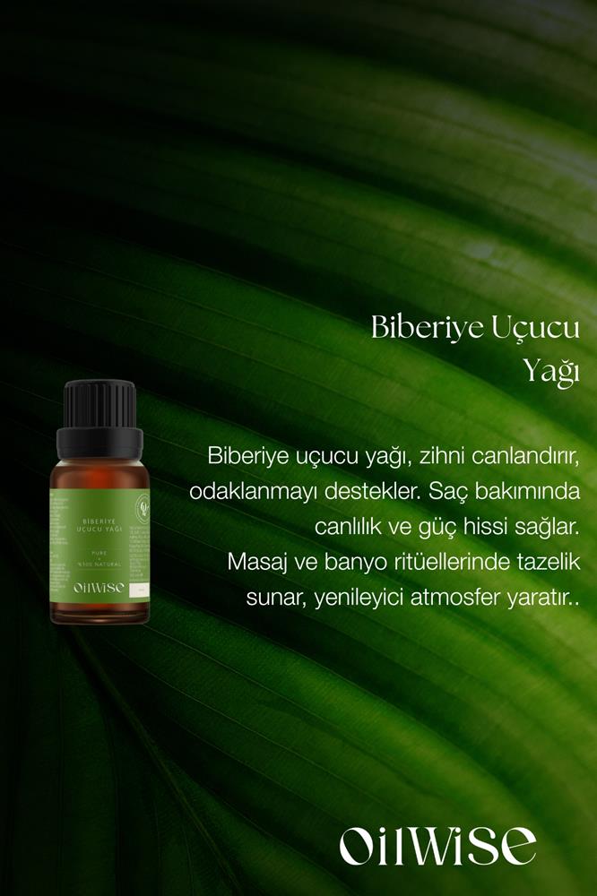 Oilwise Akne ve Kepek Karşıtı Biberiye Uçucu Yağı 10 ml