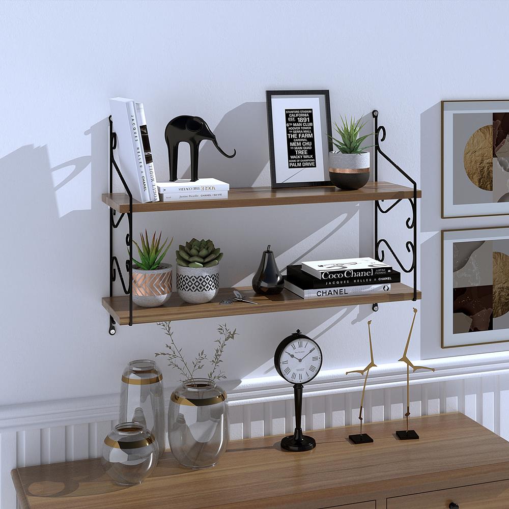 Decormet Seramoni Raf Seti 2 Raflı 200*720 Ceviz