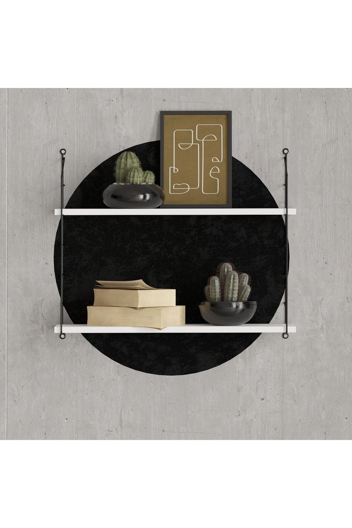 Decormet Armoni Raf Seti 2 Raflı 200*720 Beyaz