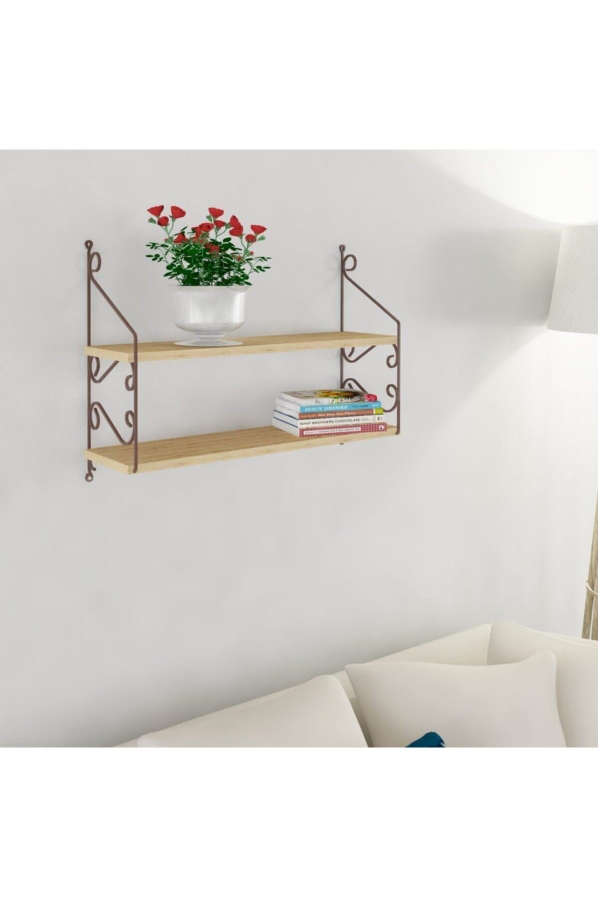 Decormet Seramoni Raf Seti 2 Raflı 200*720 Safir Meşe - Malibu