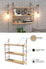 Decormet Seramoni Raf Seti 3 Raflı 200*720 Safir Meşe - Mal