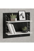 Decormet Armoni Raf Seti 2 Raflı 200*720 Metal Beyaz+Ahşap