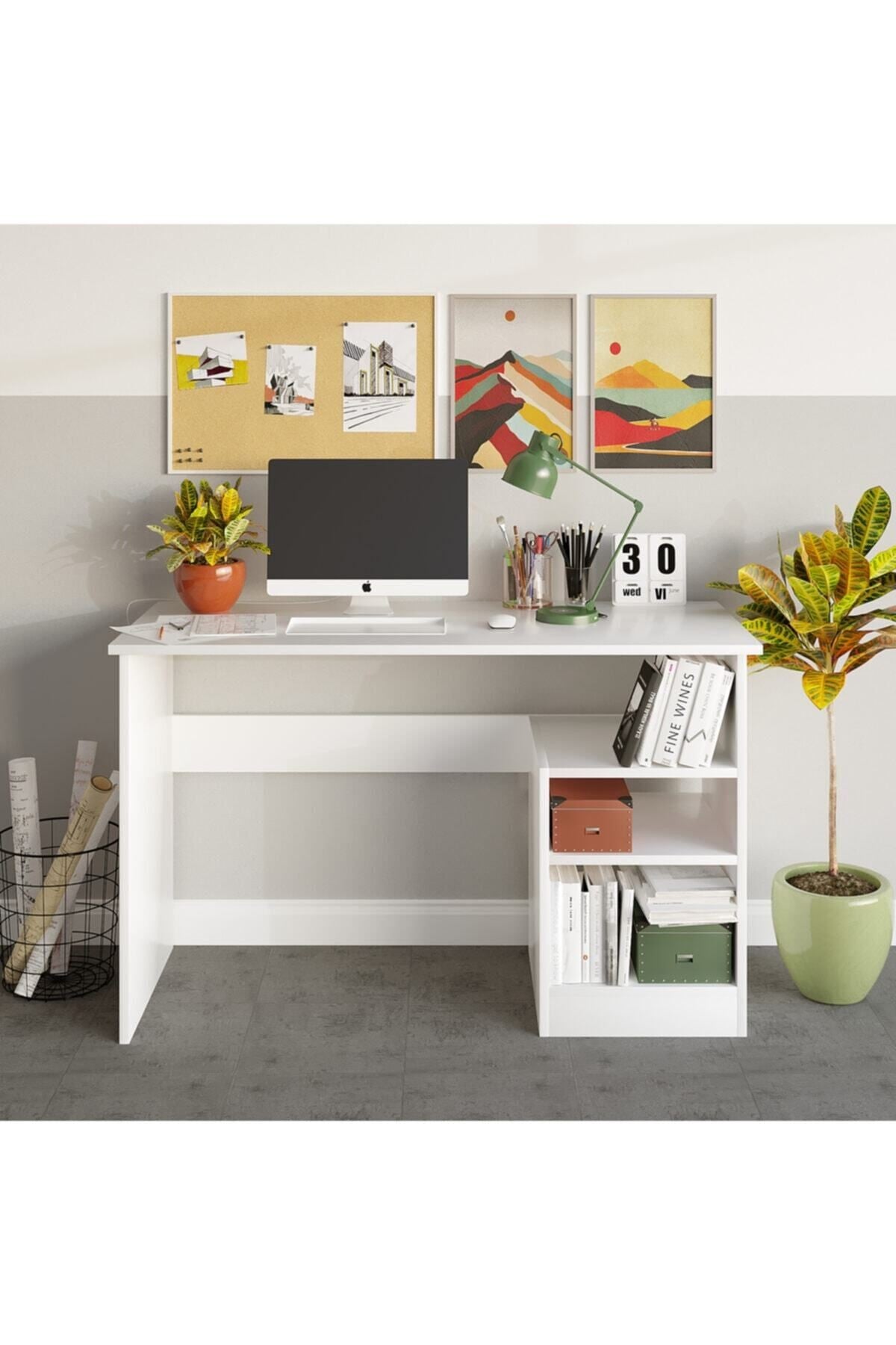 Decormet Bahar Çalışma Masası Beyaz