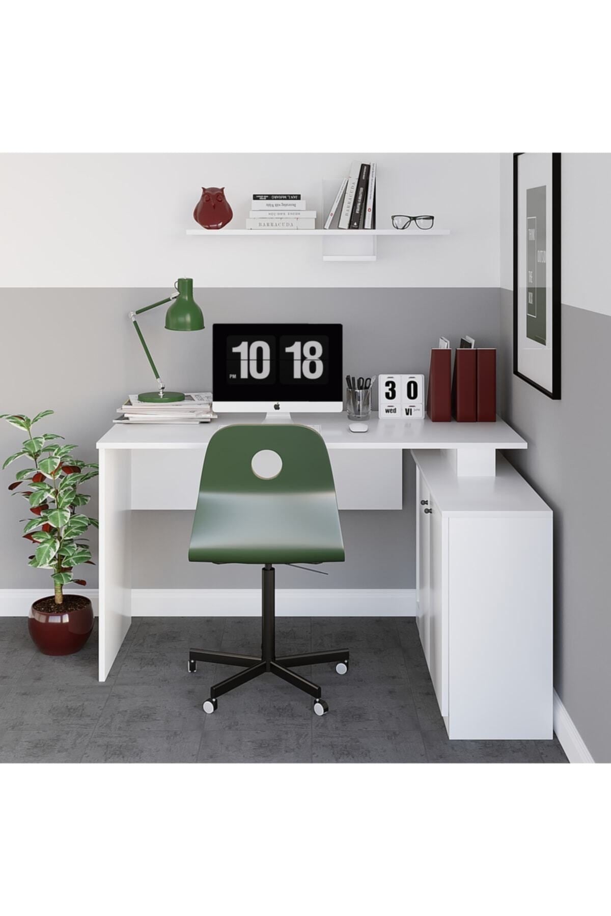 Decormet Başak Çalışma Masası Beyaz