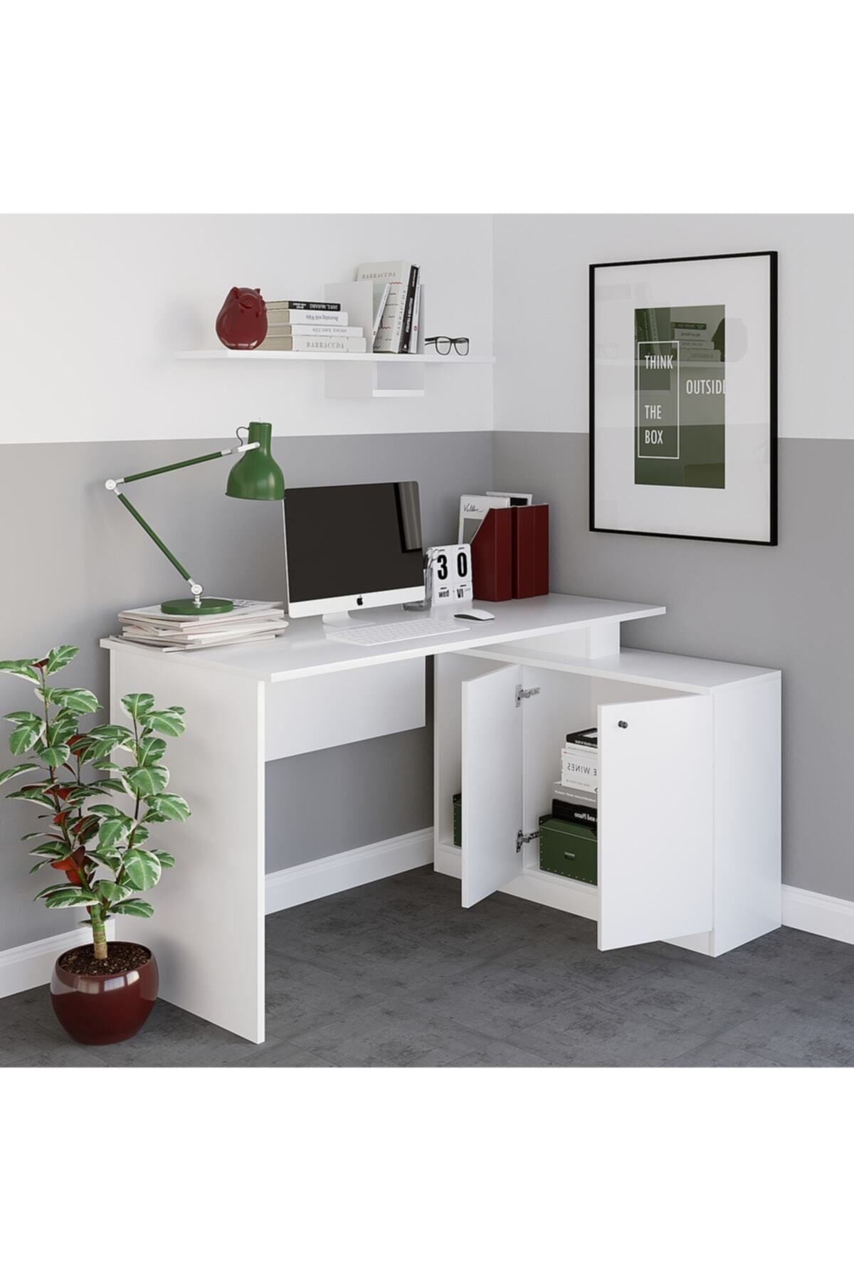 Decormet Başak Çalışma Masası Beyaz