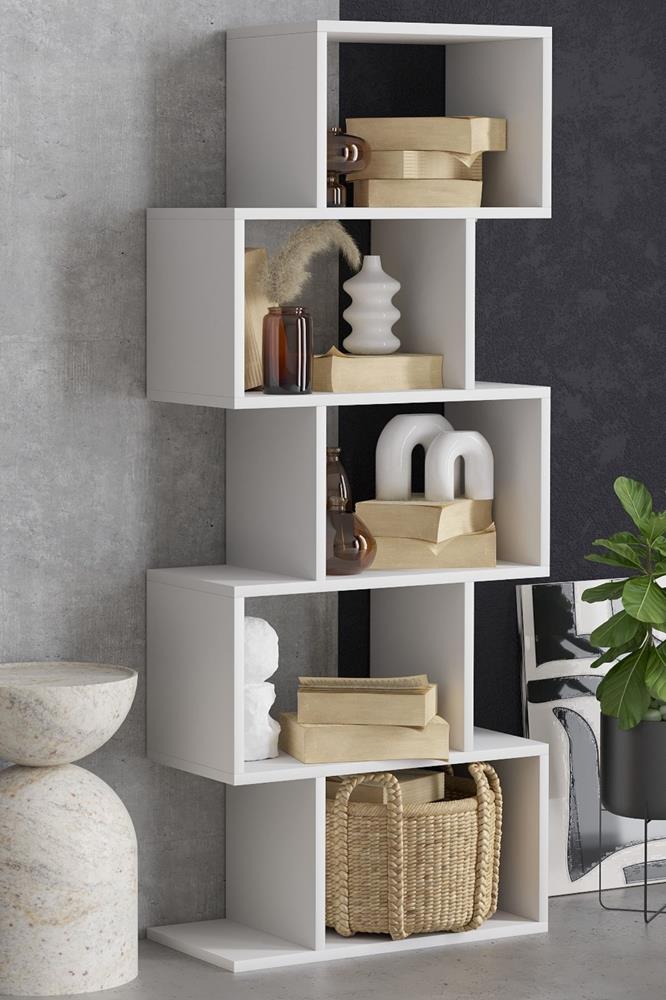 Decormet Meriç Kitaplık Beyaz
