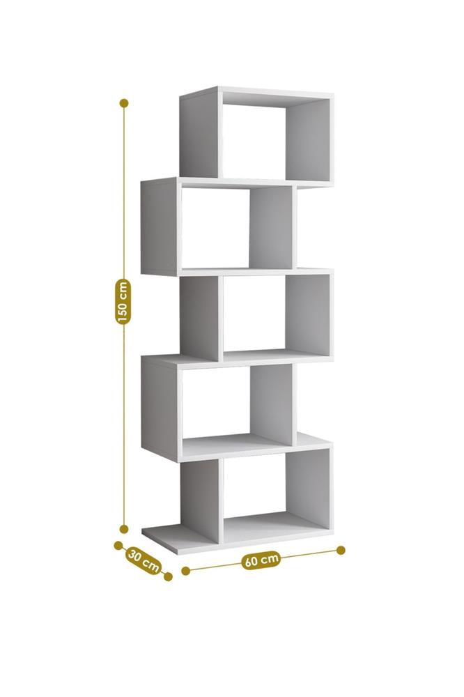 Decormet Meriç Kitaplık Beyaz