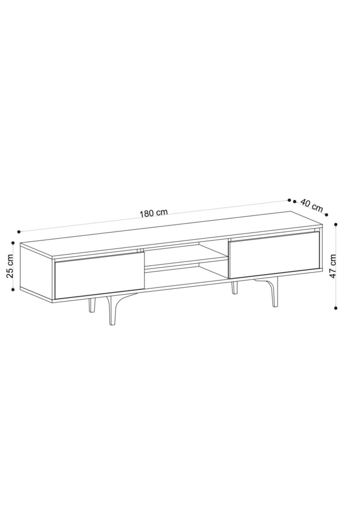 Decormet Artemis Tv Sehpası Safir Meşe