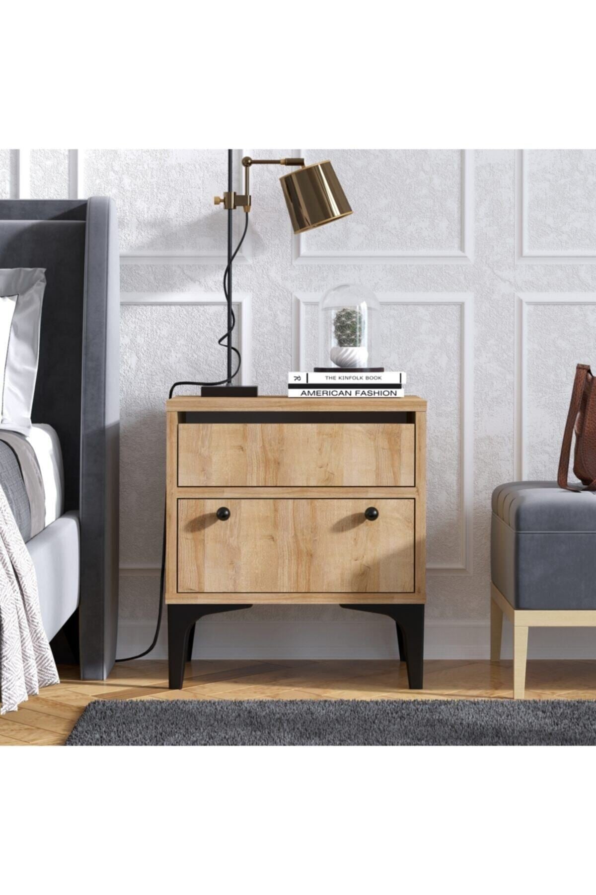 Decormet Orabella Komodin Safir Meşe