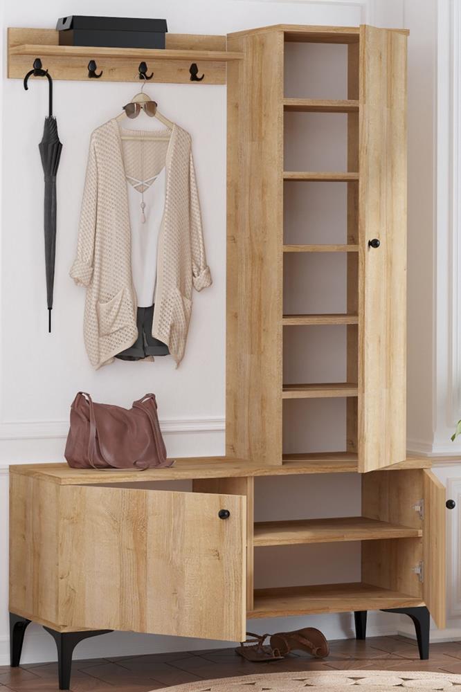 Decormet Lex Vestiyer Safir Meşe