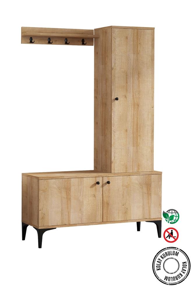 Decormet Lex Vestiyer Safir Meşe