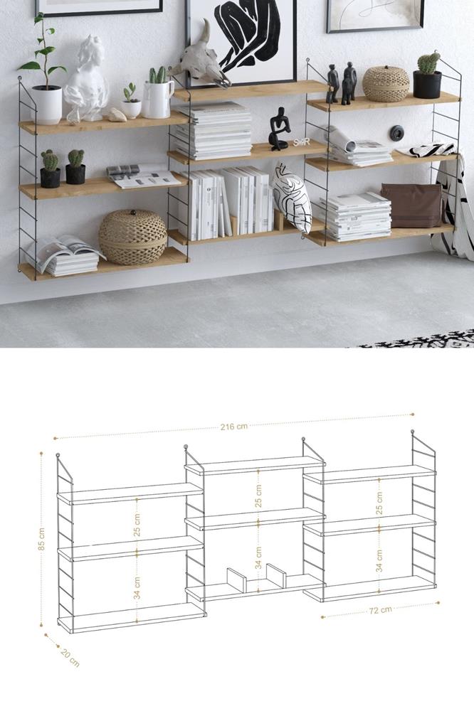 Decormet Laba Raf Kitaplık Dec0014