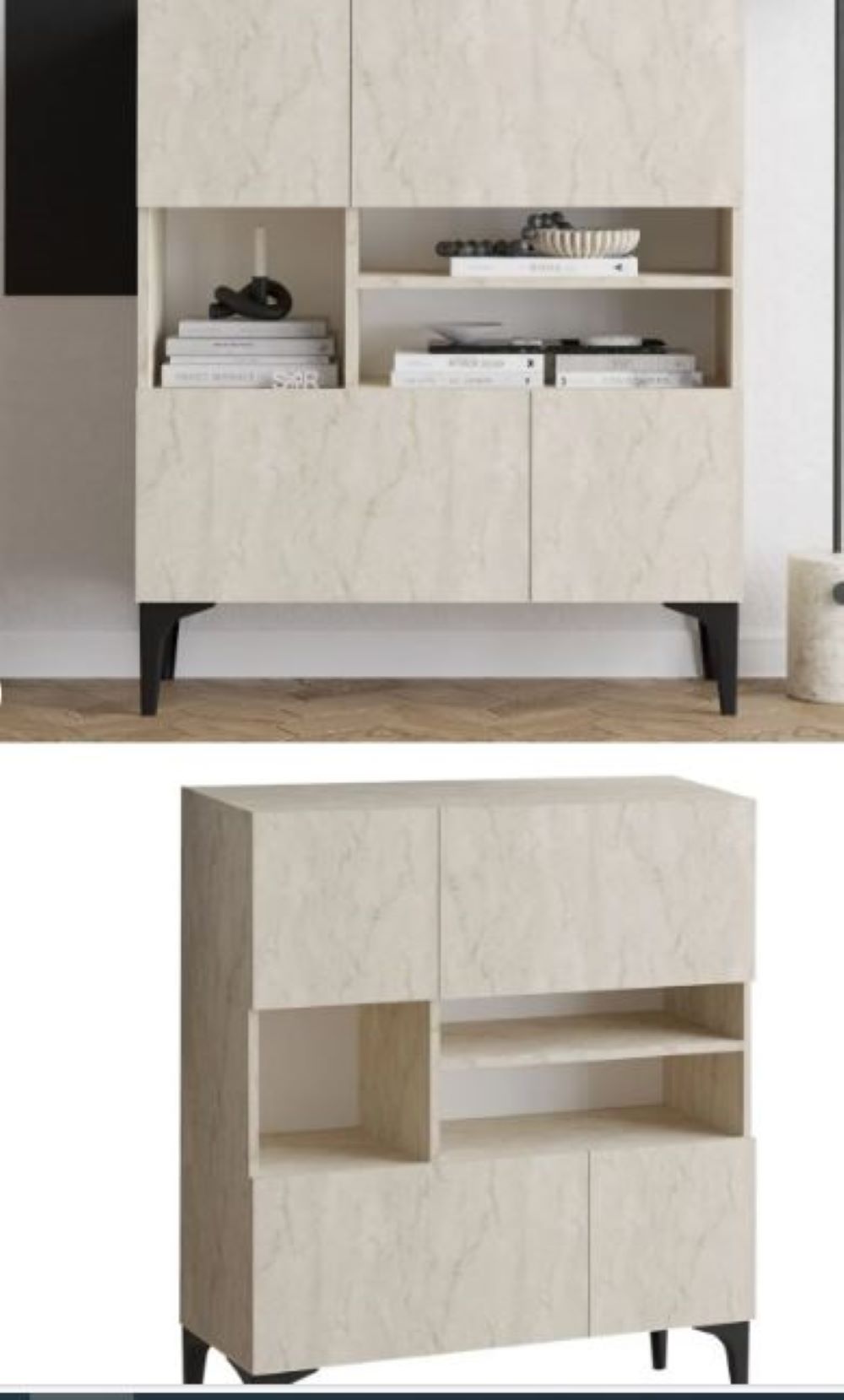 Decormet Krista Konsol Travertine