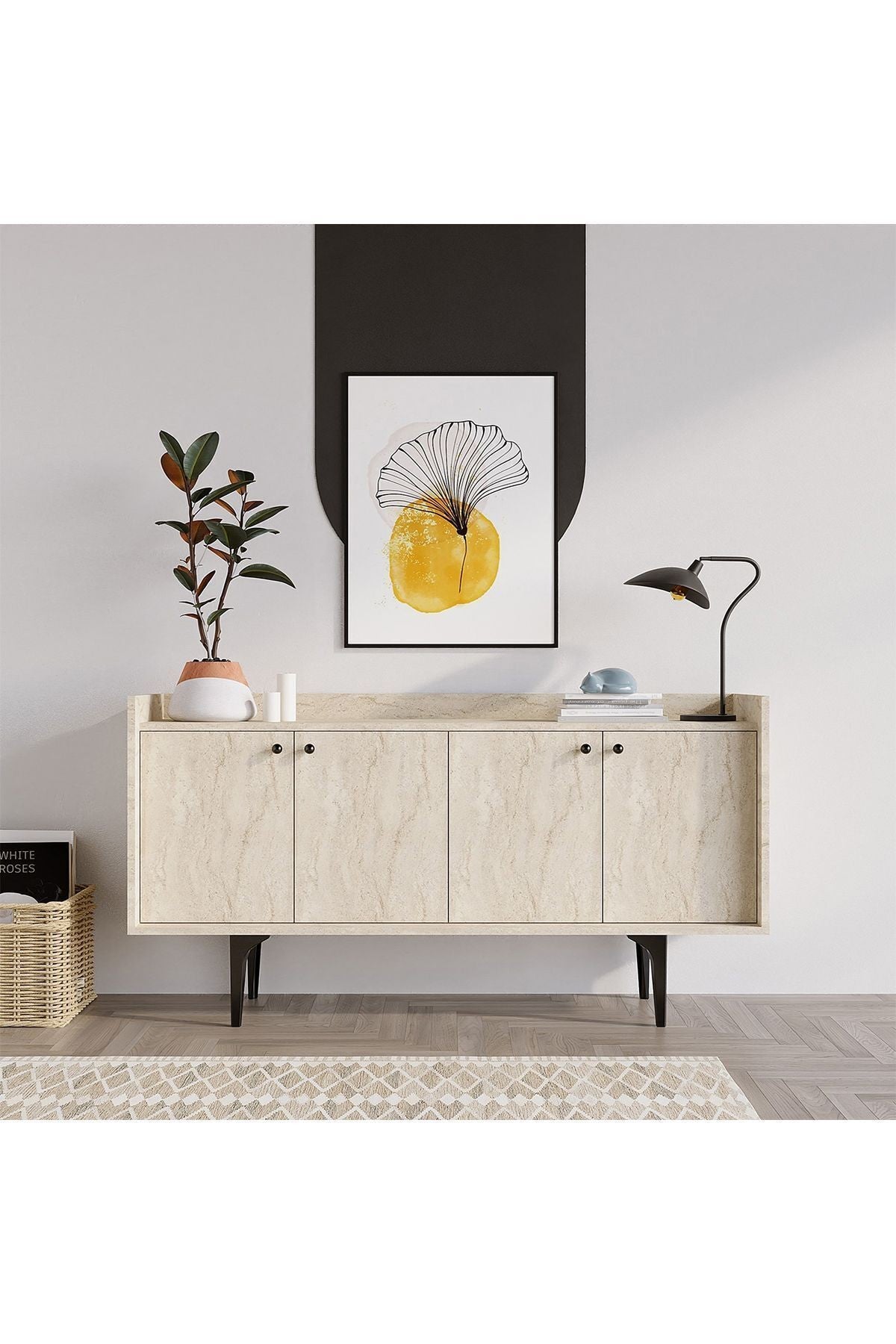 Decormet Navi Konsol Travertine