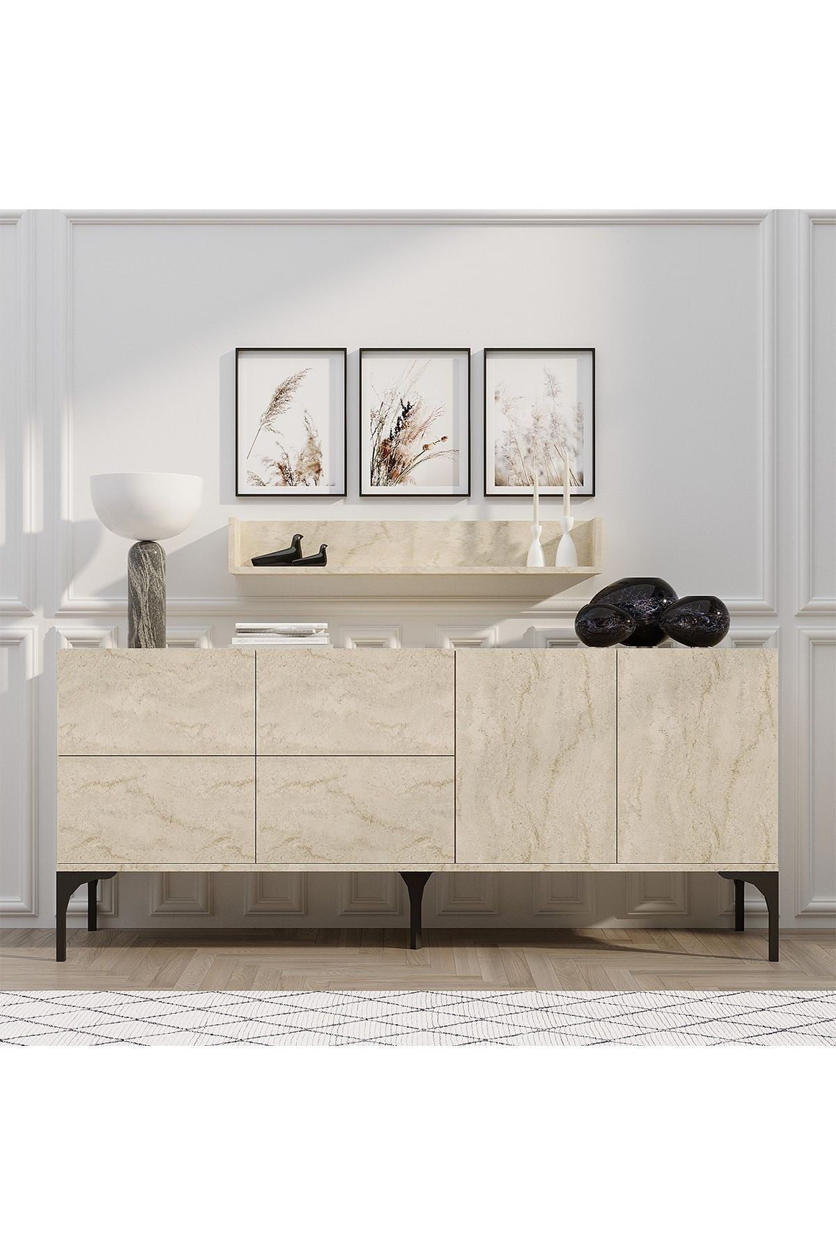 Decormet Stella Konsol Travertine