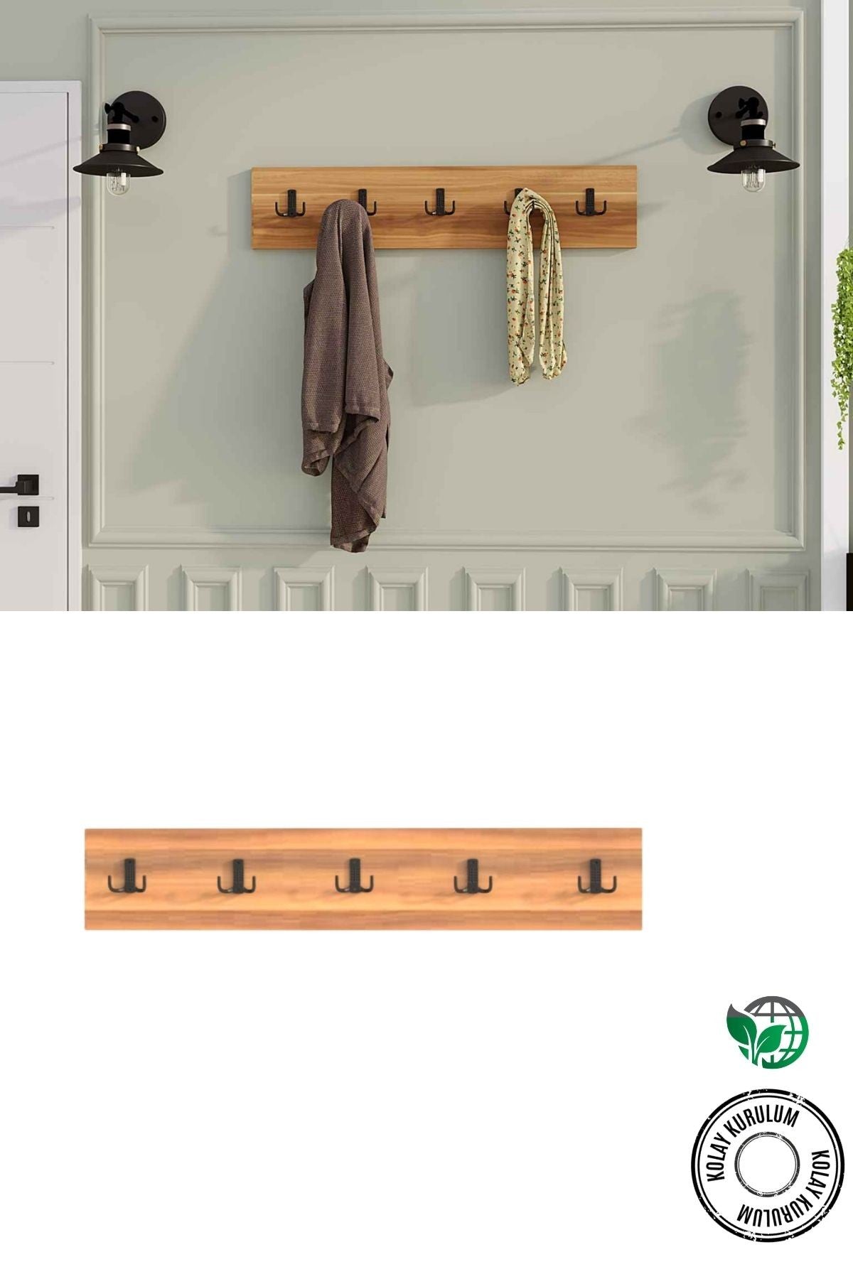 Decormet 5Li Askılık Ceviz
