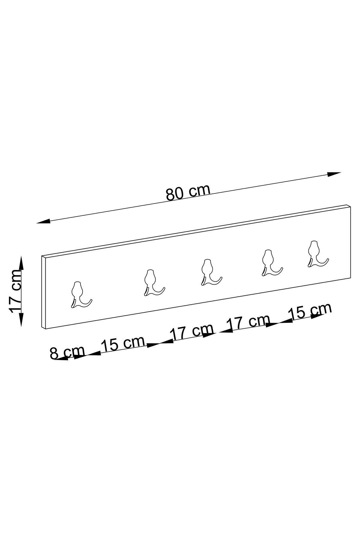 Decormet 5Li Askılık Ceviz