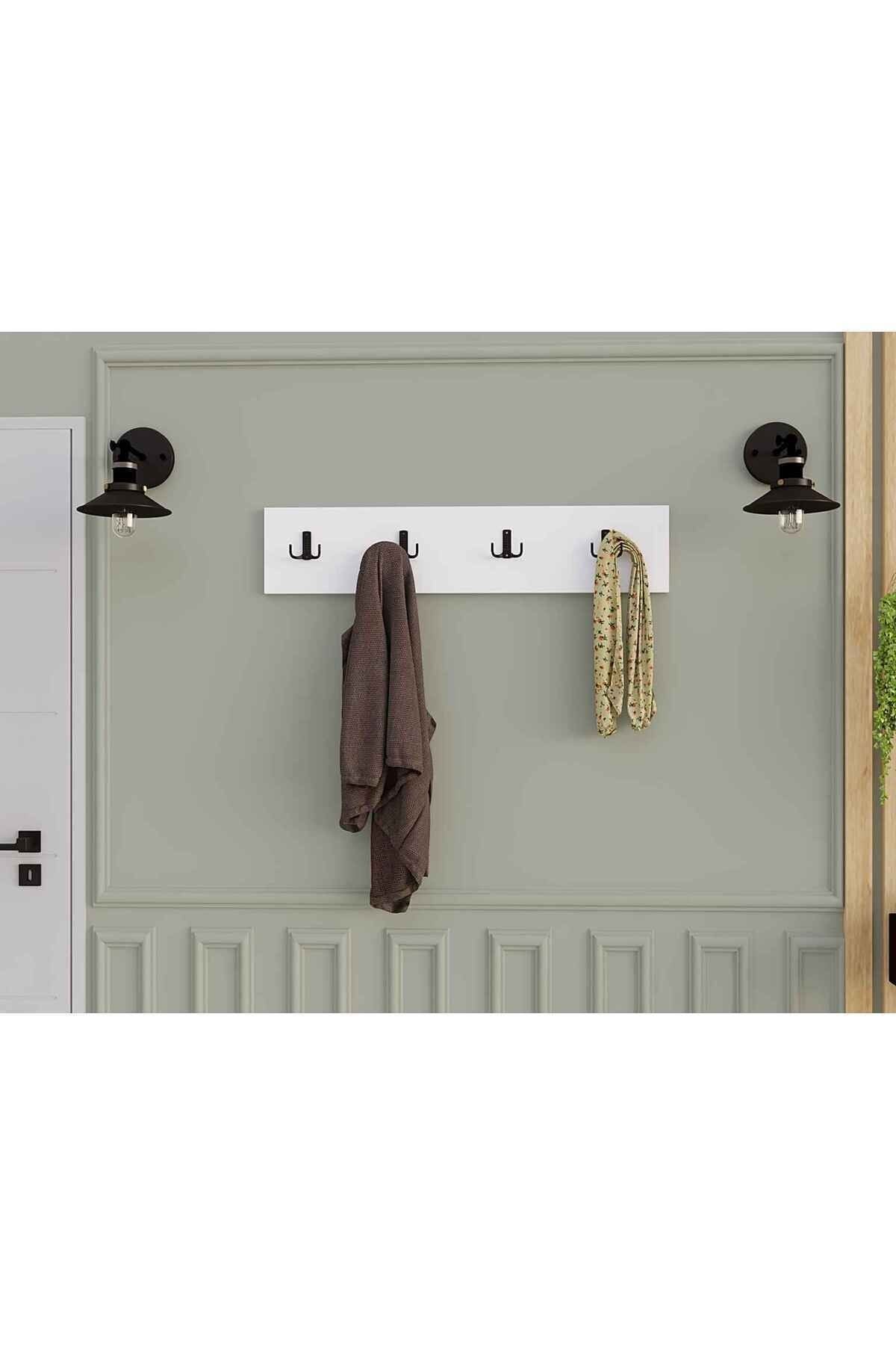 Decormet 4Lü Askılık Beyaz