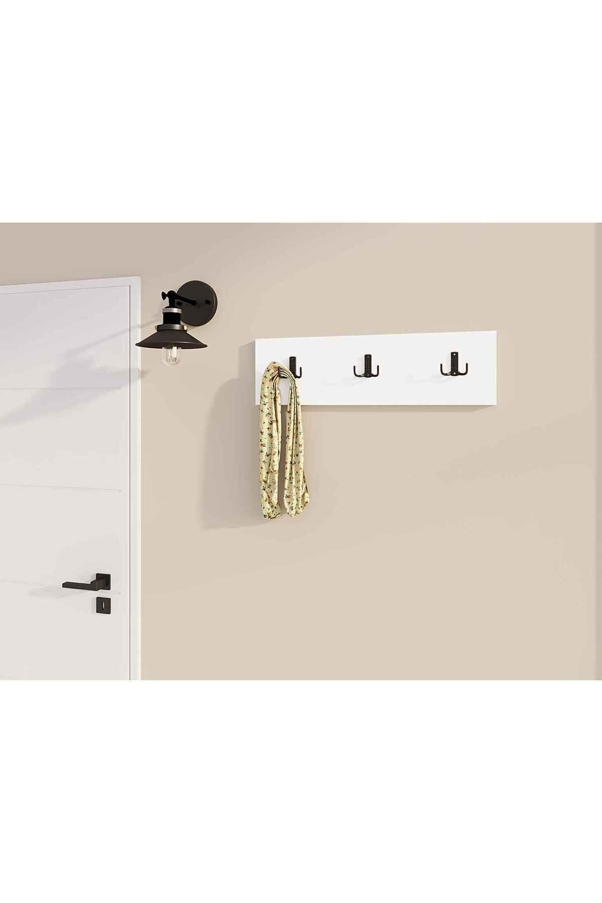 Decormet 3Lü Askılık Beyaz