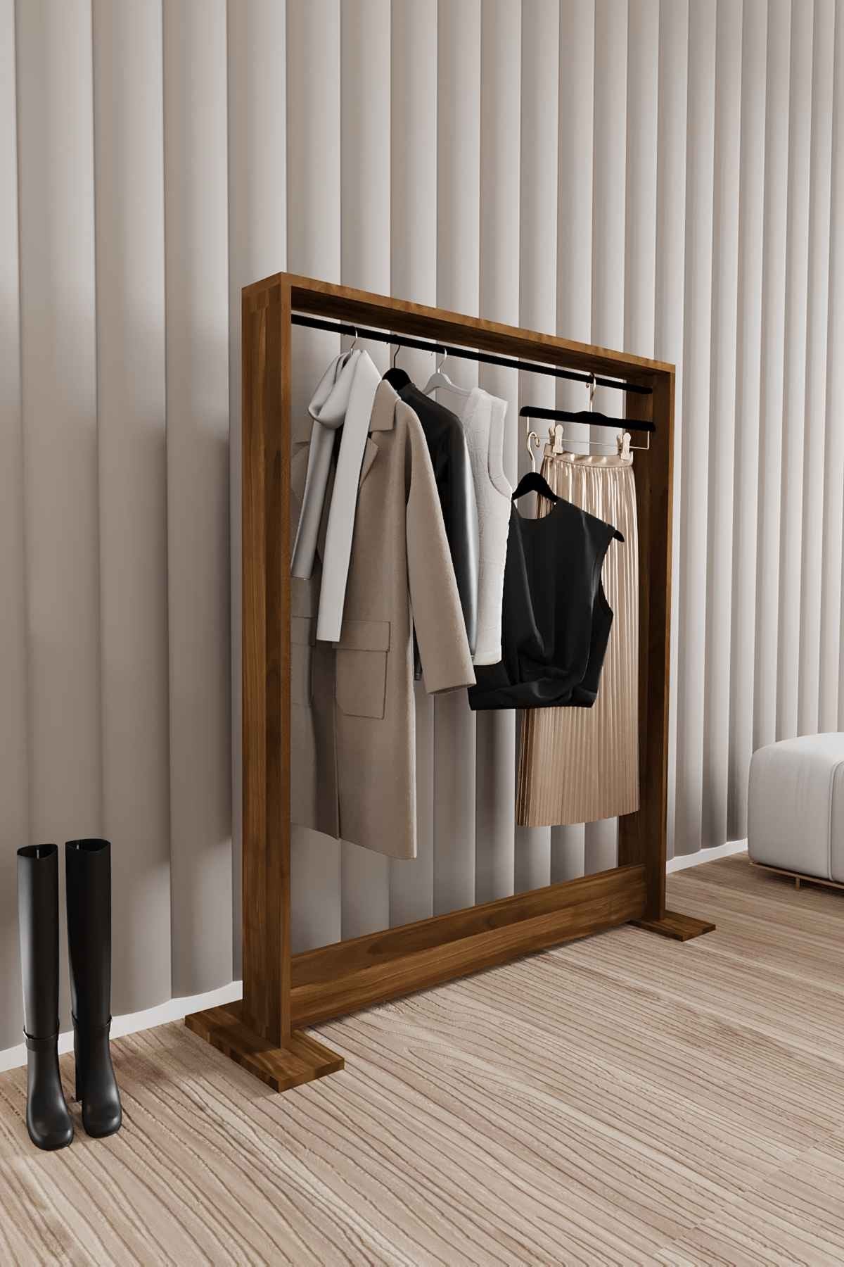 Decormet Salvitor Elbise Askısı Ceviz