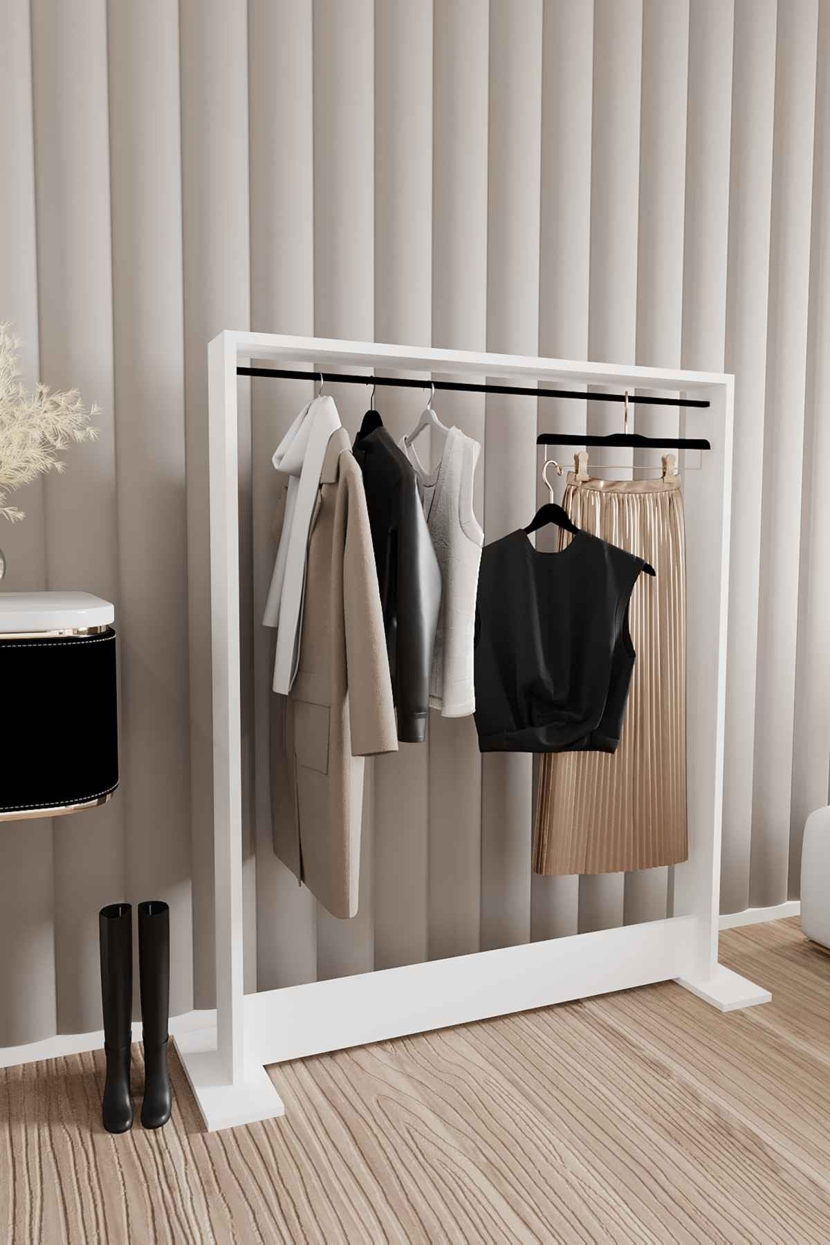 Decormet Salvitor Elbise Askısı Beyaz
