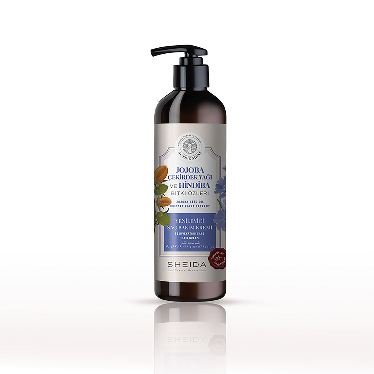 Sheida Actıve Shıne Rejuvenating Care Hair Cream With Jojoba Seed Oil And Chicory Plant Extract